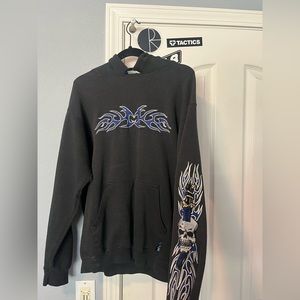 Silver point y2k hoodie